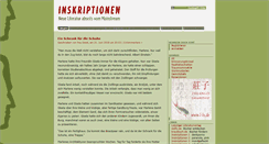 Desktop Screenshot of inskriptionen.de